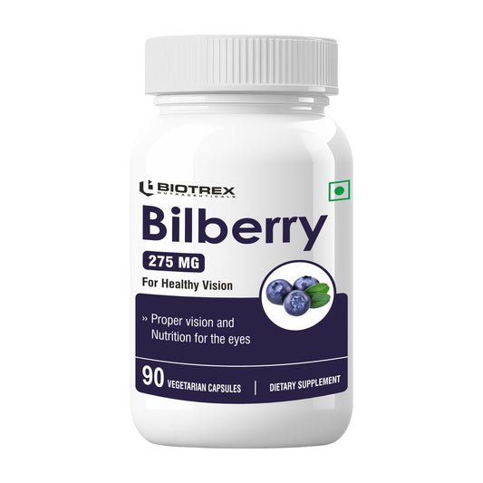 Biotrex Bilberry Extract 275mg 90 Veg Capsules