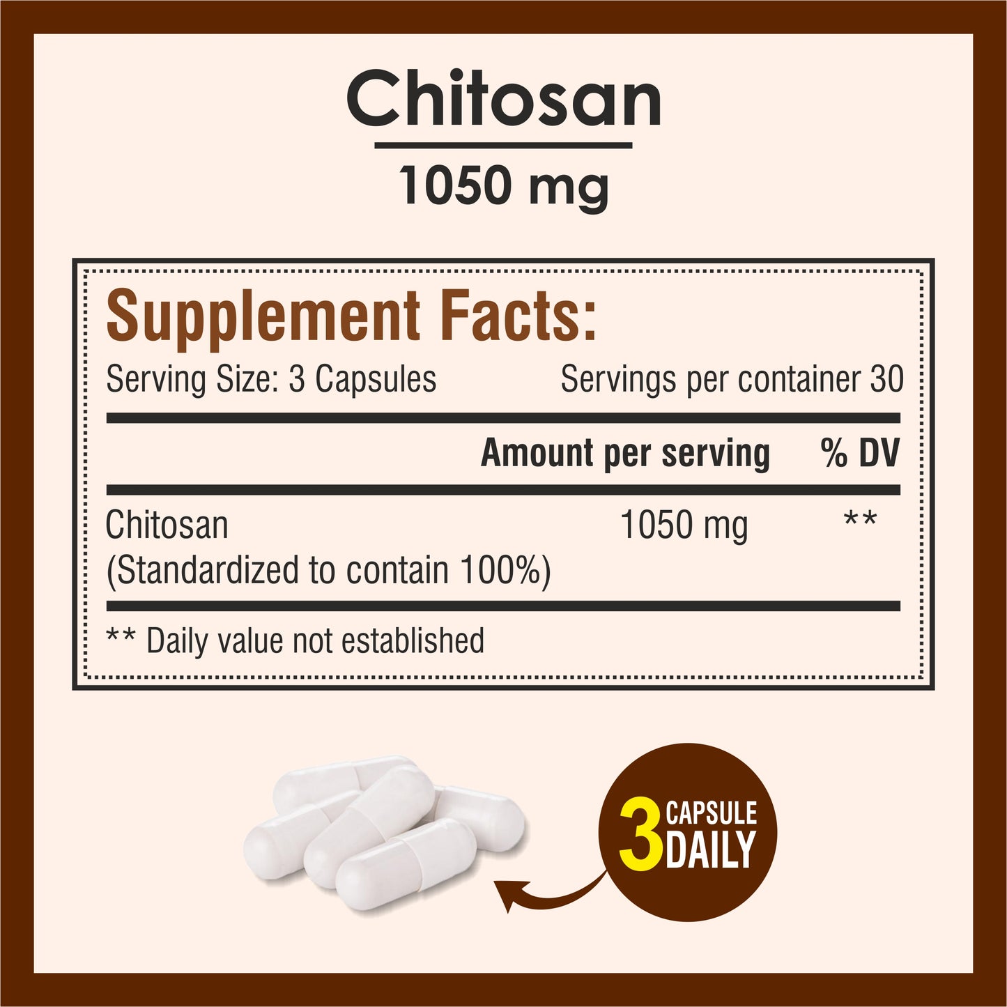 Biotrex Chitosan 1050mg-90 Non Vegetarian Capsules