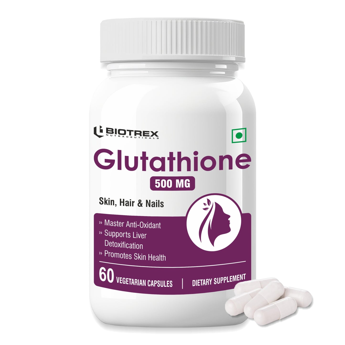 Biotrex Glutathione 500mg - 60 Capsules