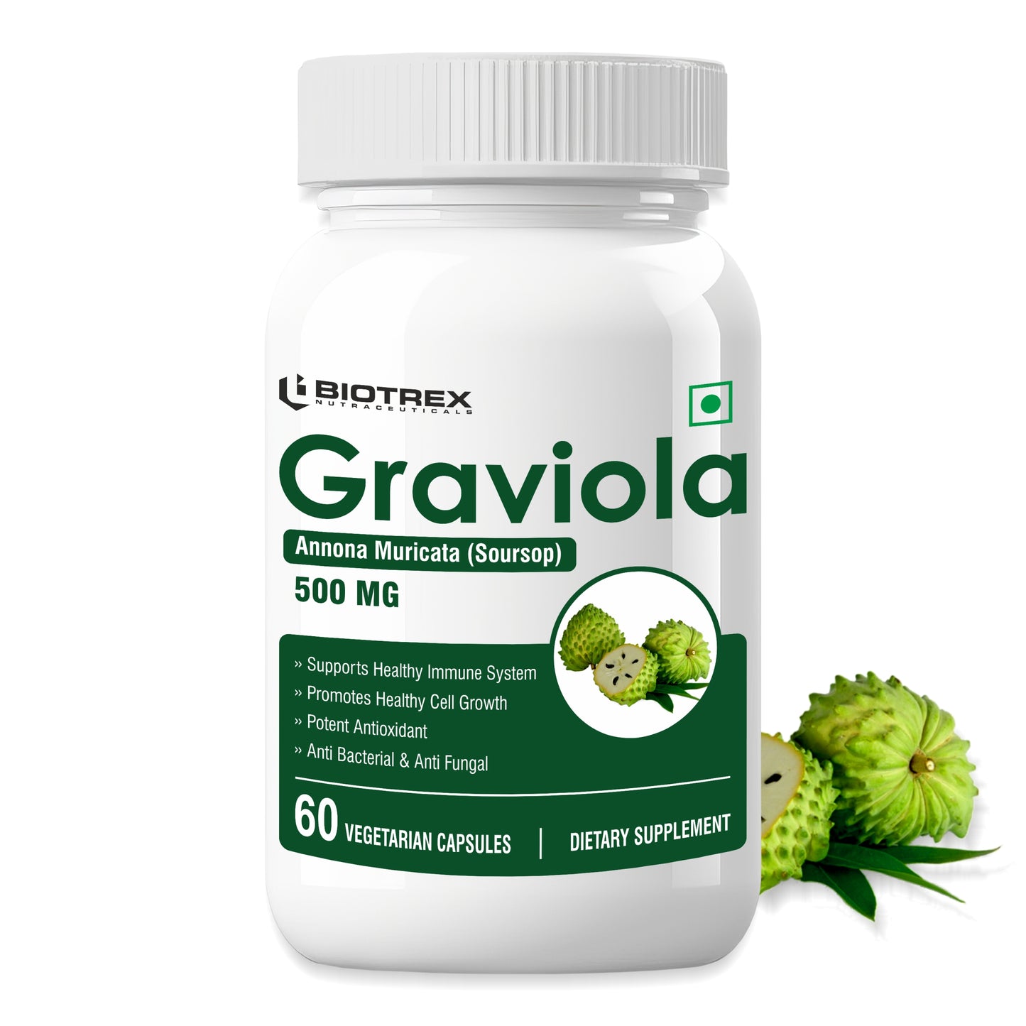 Biotrex Graviola 500mg - 60 Capsules