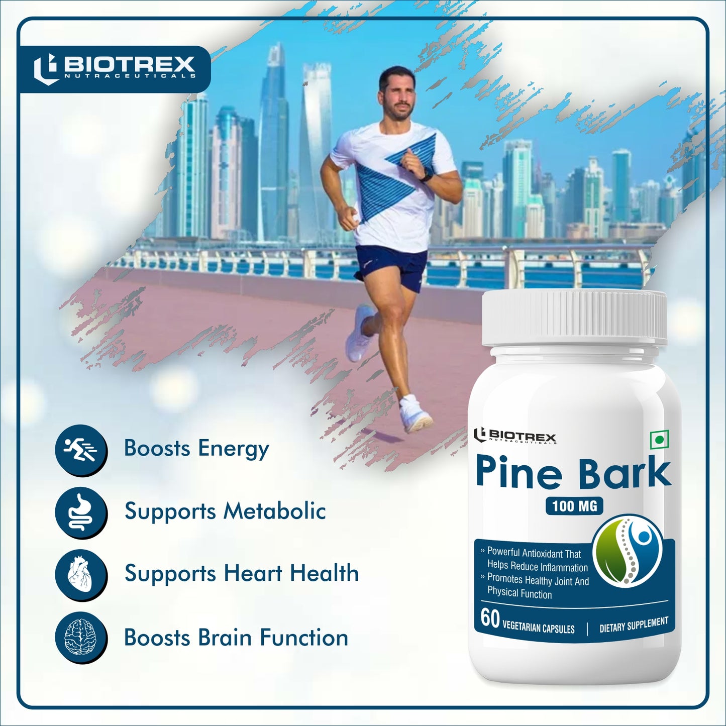 Biotrex Pine Bark 100mg - 60 Capsules