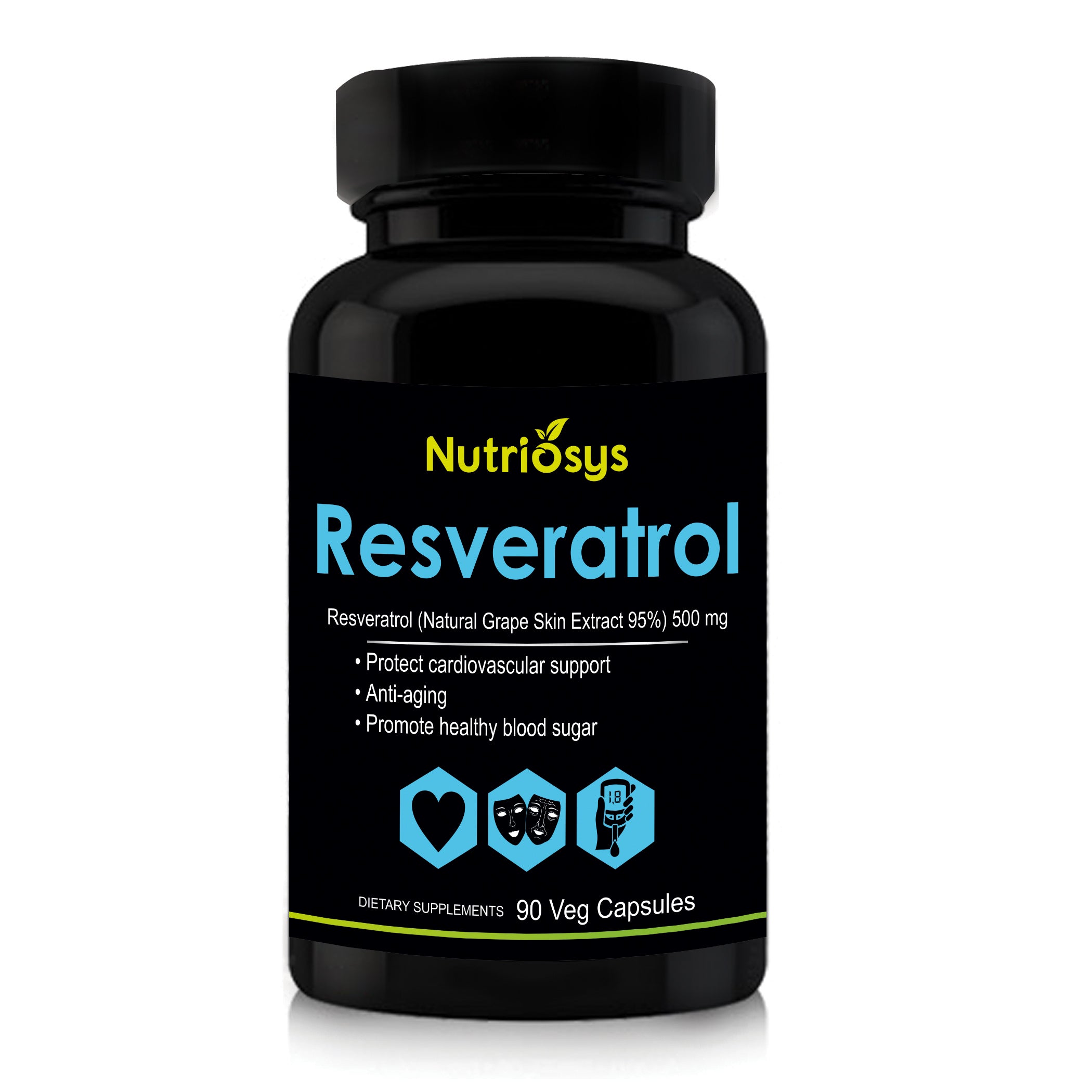 Nutriosys Resveratrol 500mg - 90 Capsules – BIOTREX NUTRACEUTICALS